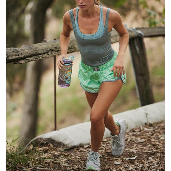 FP MOVEMENT Varsity Blues Shorts / Bright Jade Combo - Picture 3 of 9